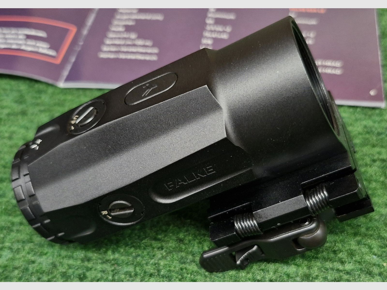 Falke B5X LE Magnifier avec montage Picatinny/Weaver, pratiquement NEUF