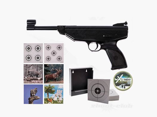 Weihrauch HW 70 air pistol caliber 4.5 mm target set