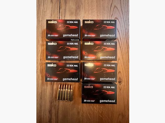 Sako .222 Rem Mag 146 cartouches