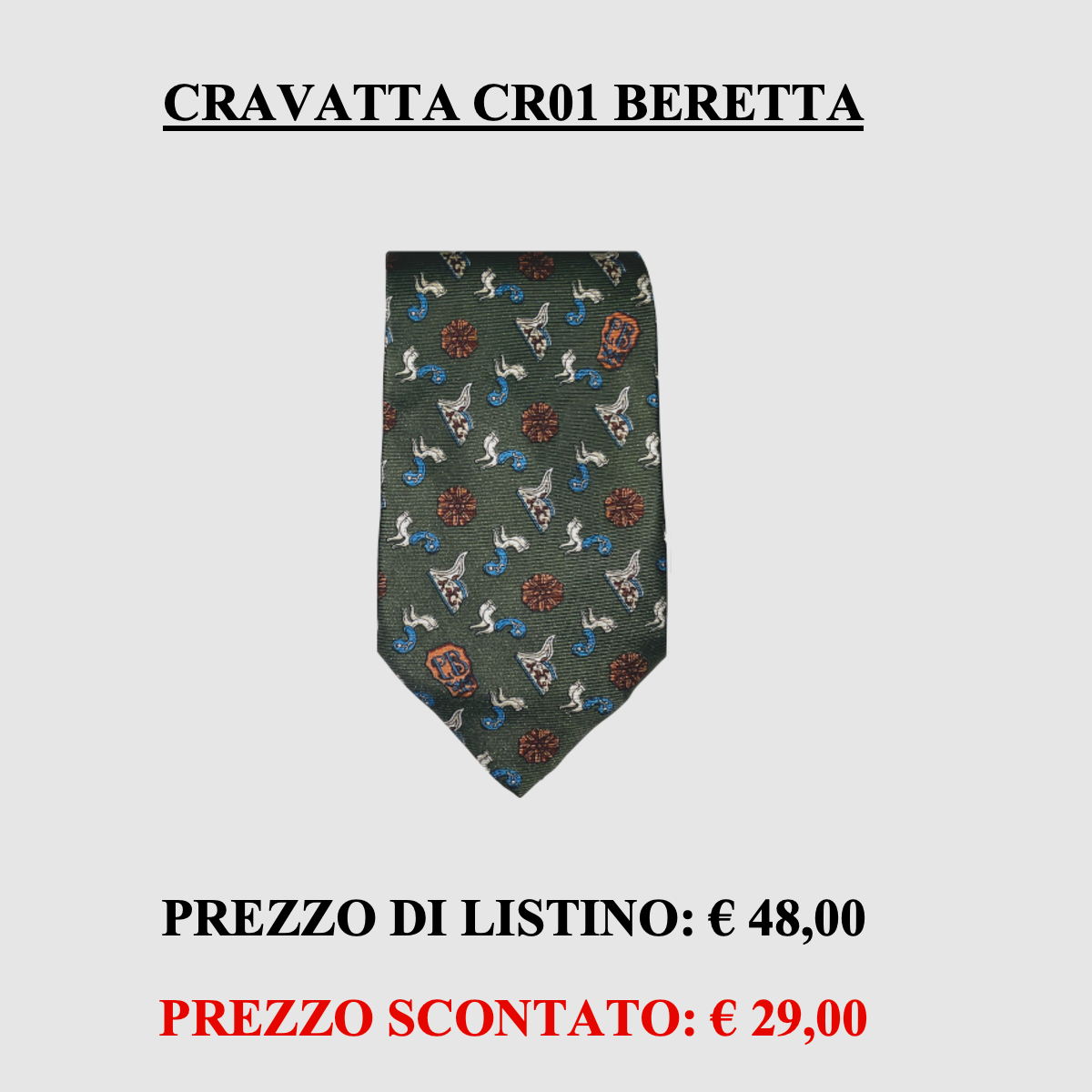 Beretta – CRAVATTA BERETTA CR01, image 1 sur 2