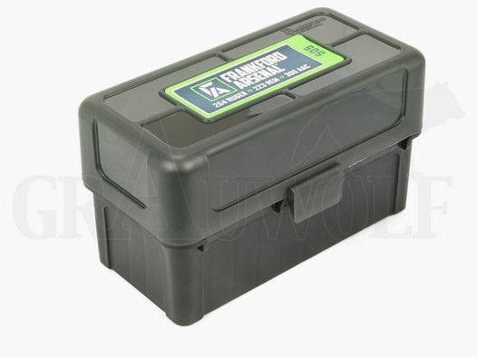Frankford Arsenal Scatola per Cartucce con Coperchio a Cerniera #505 Colore Fumoso per 50 Cartucce .17 - 222-.223 Remington .222 Remington Magnum 5,6x50 Magnum