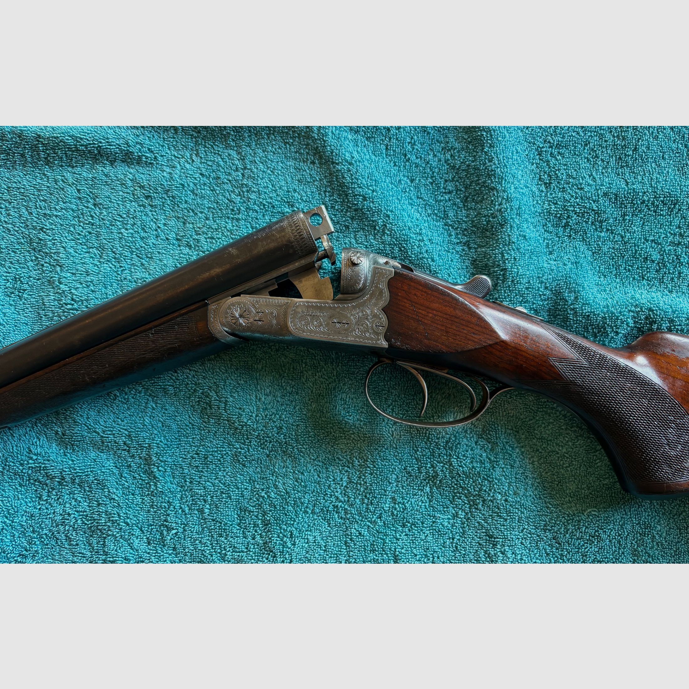 Alte Suhler Doppelflinte – Sempert & Krieghoff, Kaliber 16 ca. 100 Jahre alt