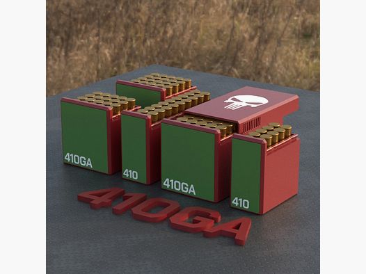 Filamelt ammunition box / Ammo Box .410 GA - cartridge box 'sliding lid' - 10 / 20 / 25 / 50 rounds