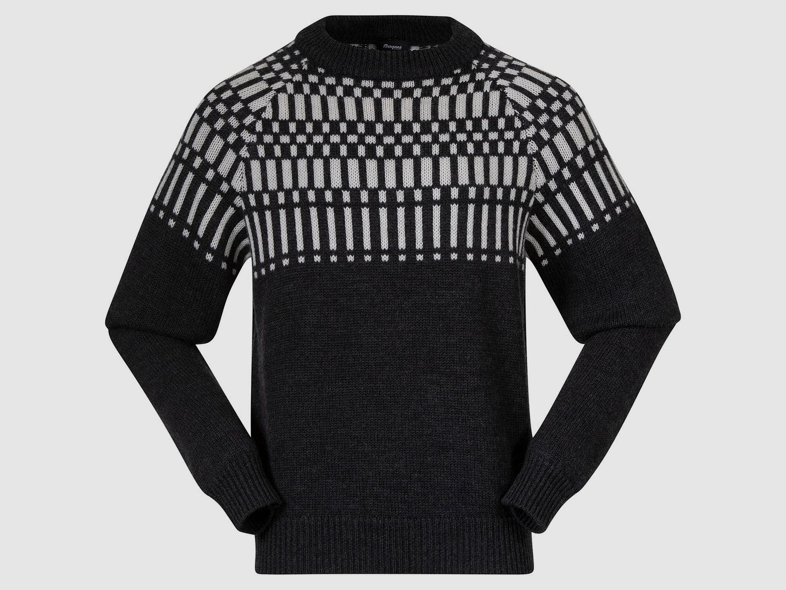 Bergans Nordmarka Merino Sweter Męski Ciemny Cień Szary/Aluminium M