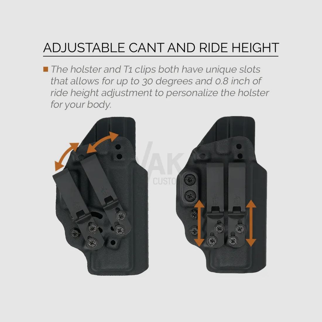 Tenicor CERTUM3 Holster zu Glock 19/45/26 MOS, RH,