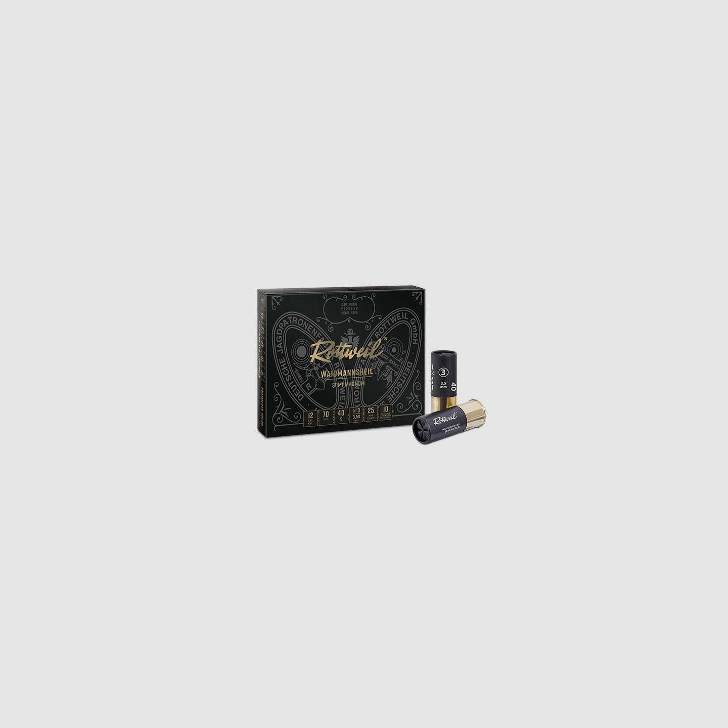 Rottweil Waidmannsheil Semi Magnum - 12/70 - No. 3 - 3.5mm - 40g