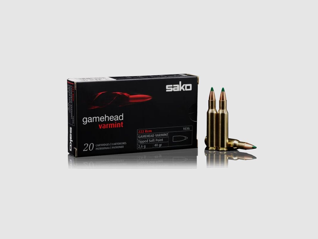 AMUNICJA KULOWA SAKO GAMEHEAD VARMINT .222 REM