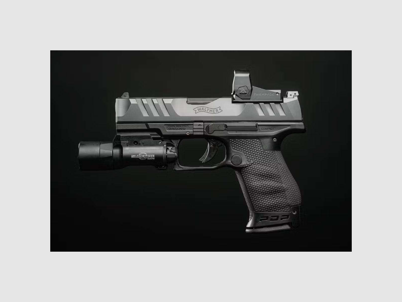Swampfox Liberty II 1x24 RMR Reflexvisier - 4-in-1 Multi-Reticle, rot