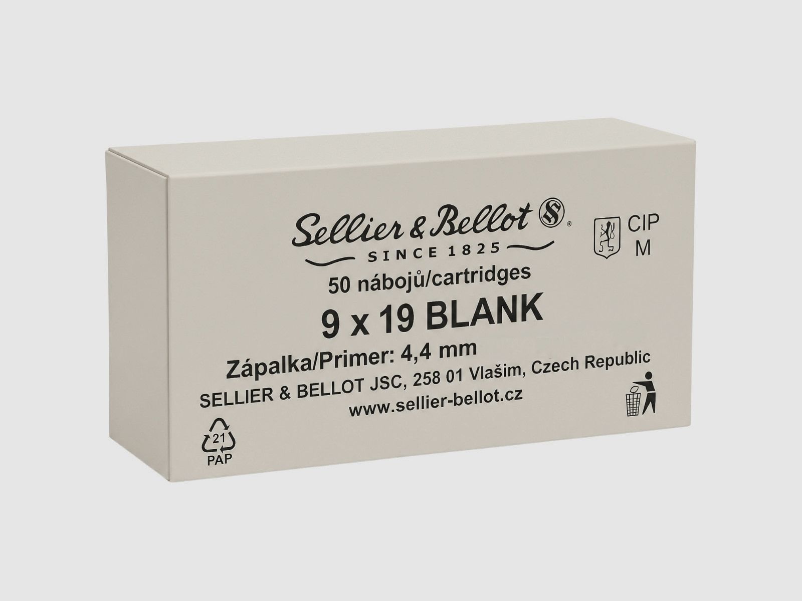 9x19 Sellier & Bellot BLANK NEROXIN (V310042), immagine 1 di 2