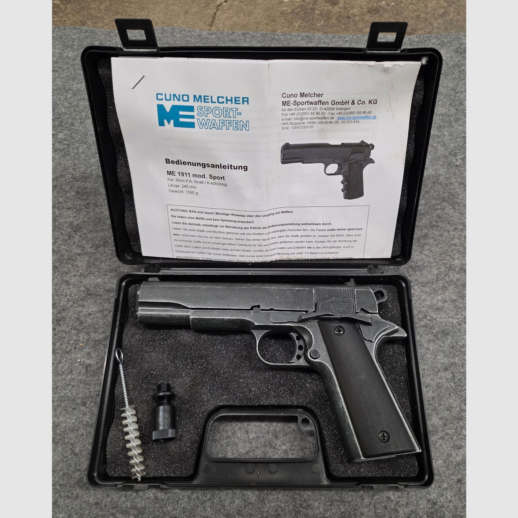 Colt ME 1911 Sport gebruikt Uiterlijk Kaliber 9mm PAK Schreckschuss SRS