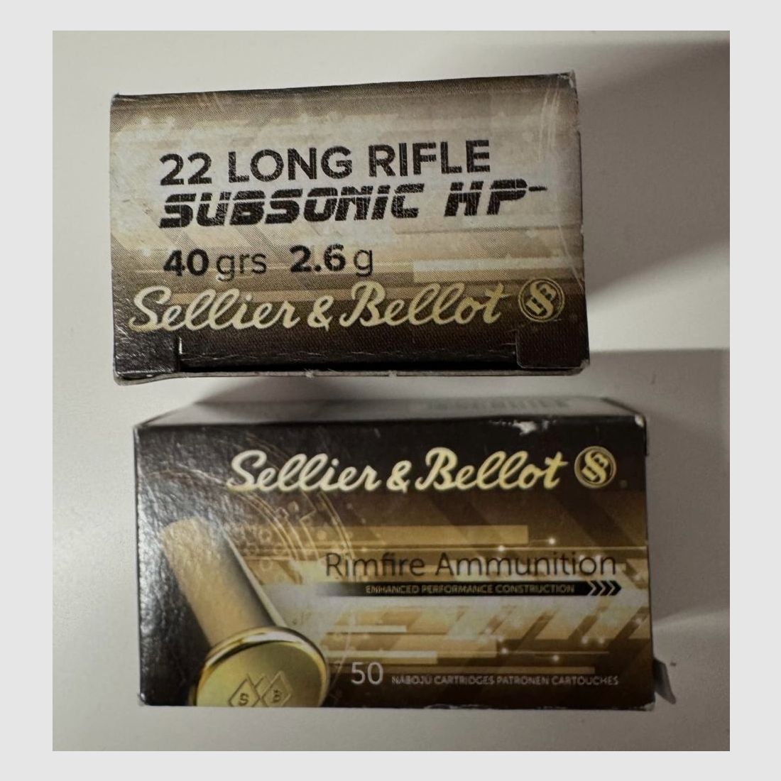 .22 LR Subsonic ammunition RWS + Sellier & Bellot, image 2 of 2