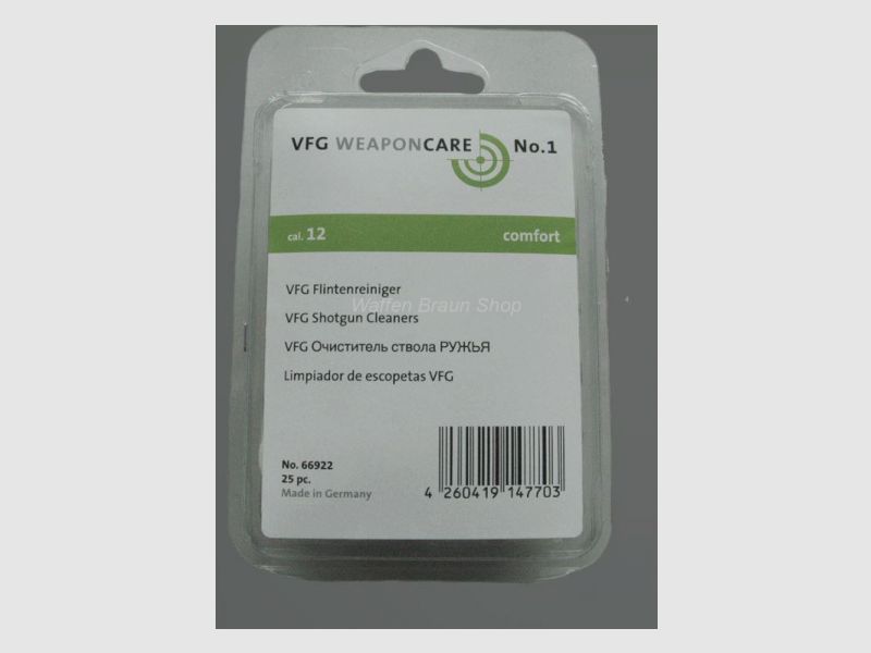 VFG Flintenreiniger, No. 66299, cal. 12 a 25st.