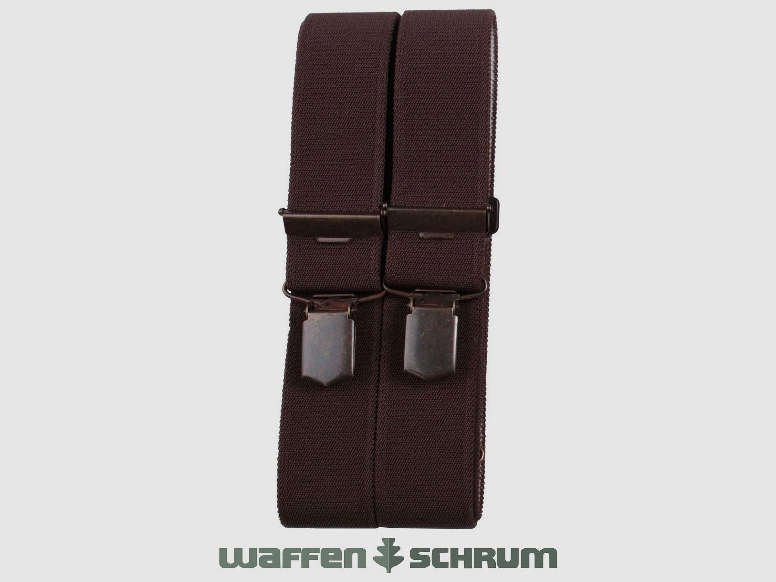 Foresta suspenders with clip 120x3.5cm brown
