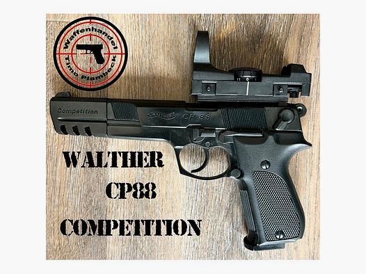 CO2-Pistole  Walther  CP88 Competition  mit Walther Red Dot Competition