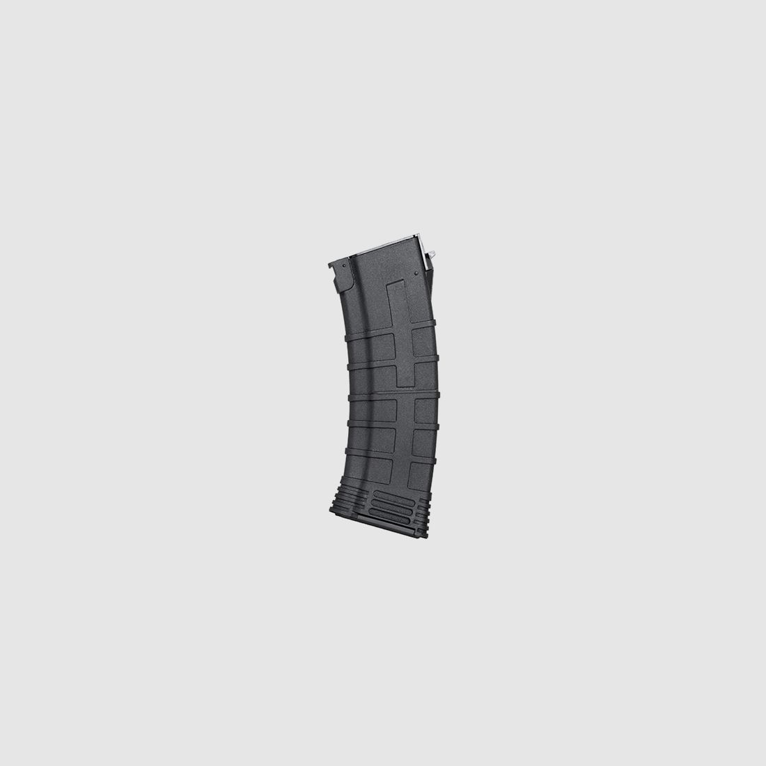 130rds AK74 Reinforced Polymer Midcap Magazin, Schwarz