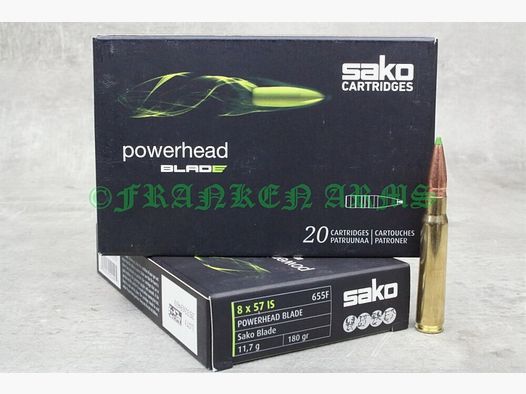 Sako Powerhead Blade 8x57IS 180gr. 11,7g 20 Stück