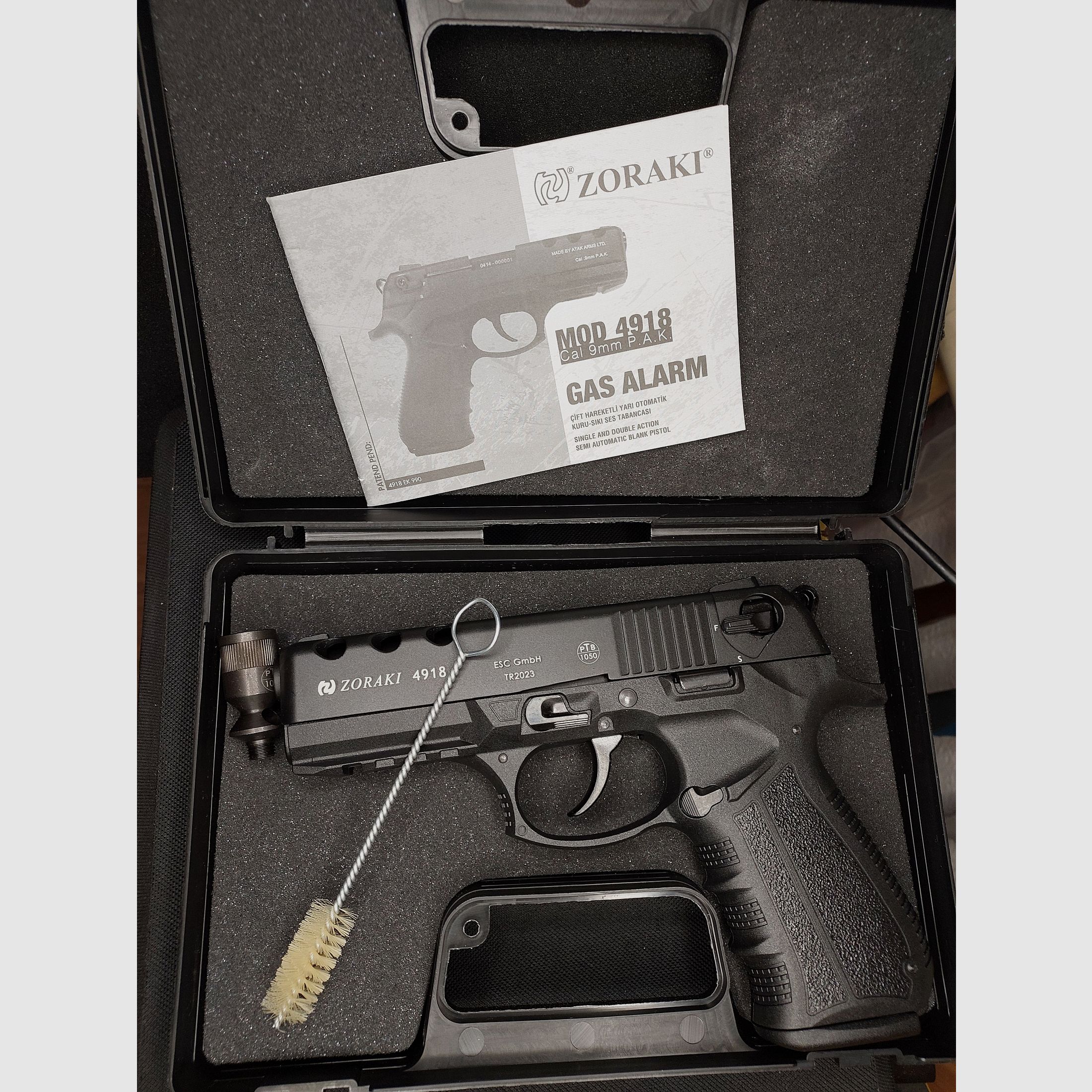 Zoraki 4918 pistola de fogueo Cal. 9mm P.A.K. (PTB 1050)