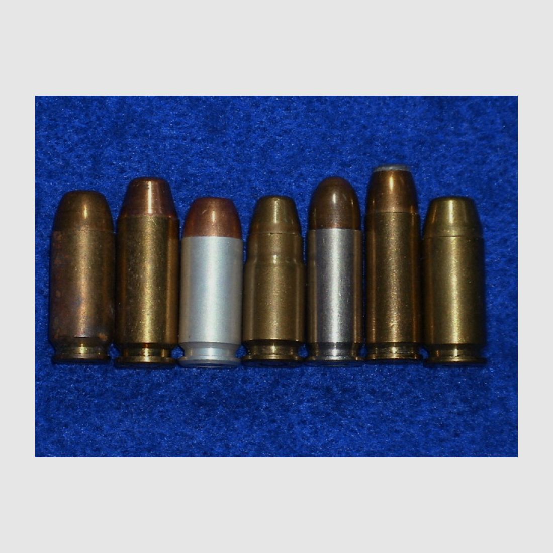 lot of handgun cartridges