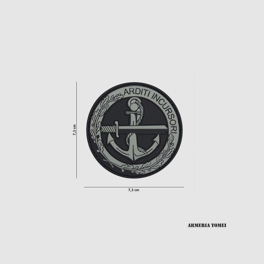 PATCH – 3D PVC ARDITI INCURSORI GRAY #11107