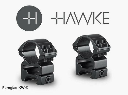 HAWKE 22114 25.4mm High Ring Mount for Weaver Rail Scope