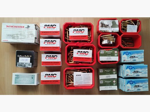 .223 Rem.  1680 Patronen: Norma, Ruag, S&B, PMC...