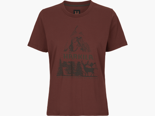 Härkila Nature S/S T-Shirt Dama Hot Chocolate, M