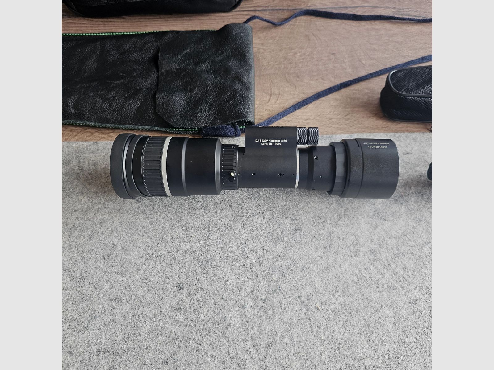 Jahnke DJ-8 NSV Kompakt1x56 mit Premium Photonis Onyx Bildröhre in der höchsten Leistungsklasse III. Weißes Bild der Premiumklasse. Erste Sortierung