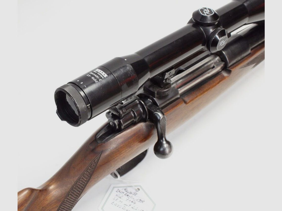 Mauser 98, DWM Berlín 1908, SEM, 2,5-10x52/4 Zeiss Diavari Z