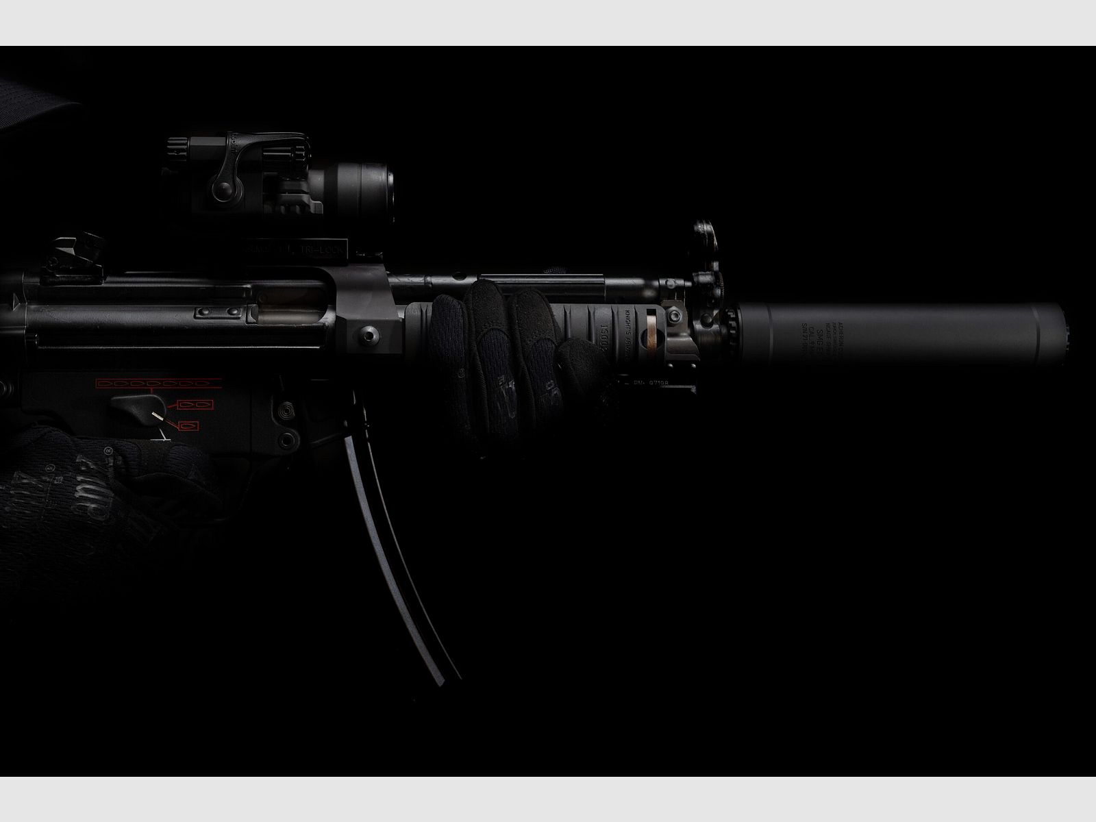 ACHERON – Schalldämpfer / SMG E1 / Trilug / 9×19 / Black, Bild 2 von 4