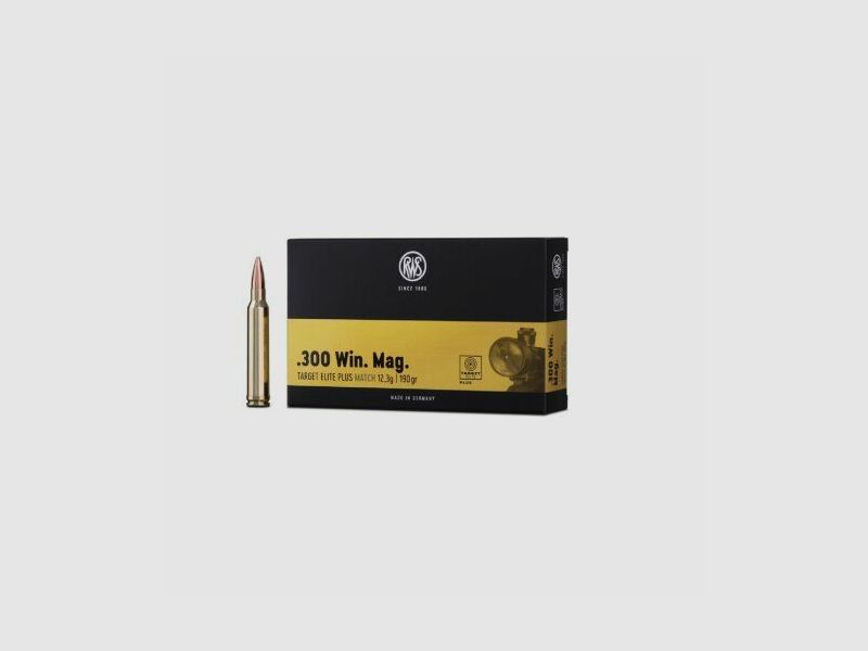 RWS .300 Win Mag. TARGET ELITE PLUS 12,3g/190gr