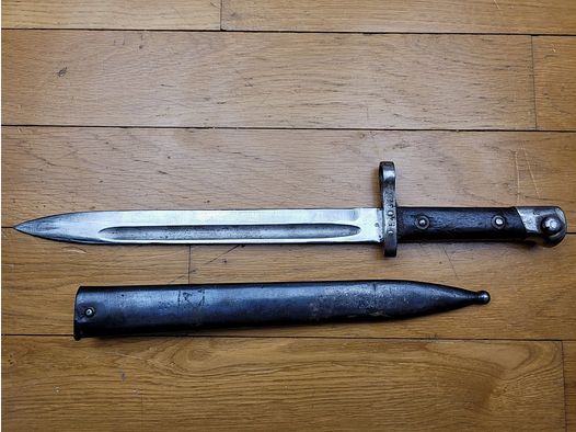 Oostenrijks Bajonet Model 1895 – Fabricage OEWG – Steyr Fabriek – OEWG Schede ook – TBE+