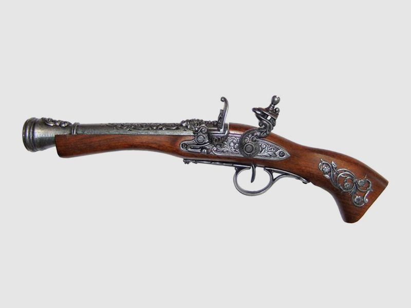 SteinschloĂźtromblon Modell 18 Jhd. antik finish, linksgeschĂ¤ftet
