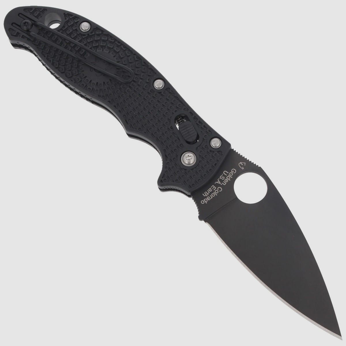 Mes Spyderco Manix 2 Lightweight Black Blade Plain (C101PBBK2), afbeelding 3 van 3