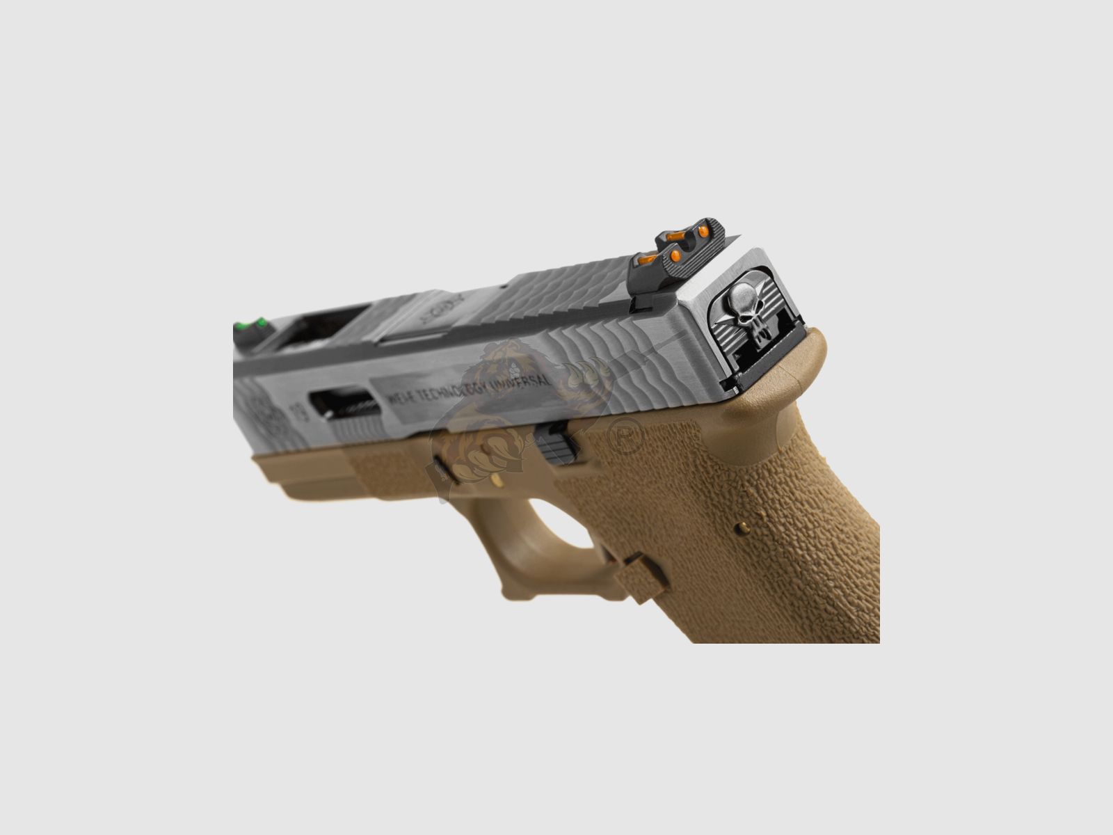 WE Custom 19 Metall Version Dual Tone Desert GBB -F-