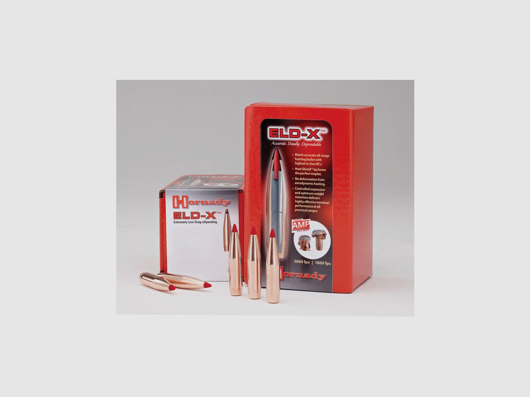 HORNADY GESCHOSSE 6,5/264 143GR/9,3G ELD-X 100 STK