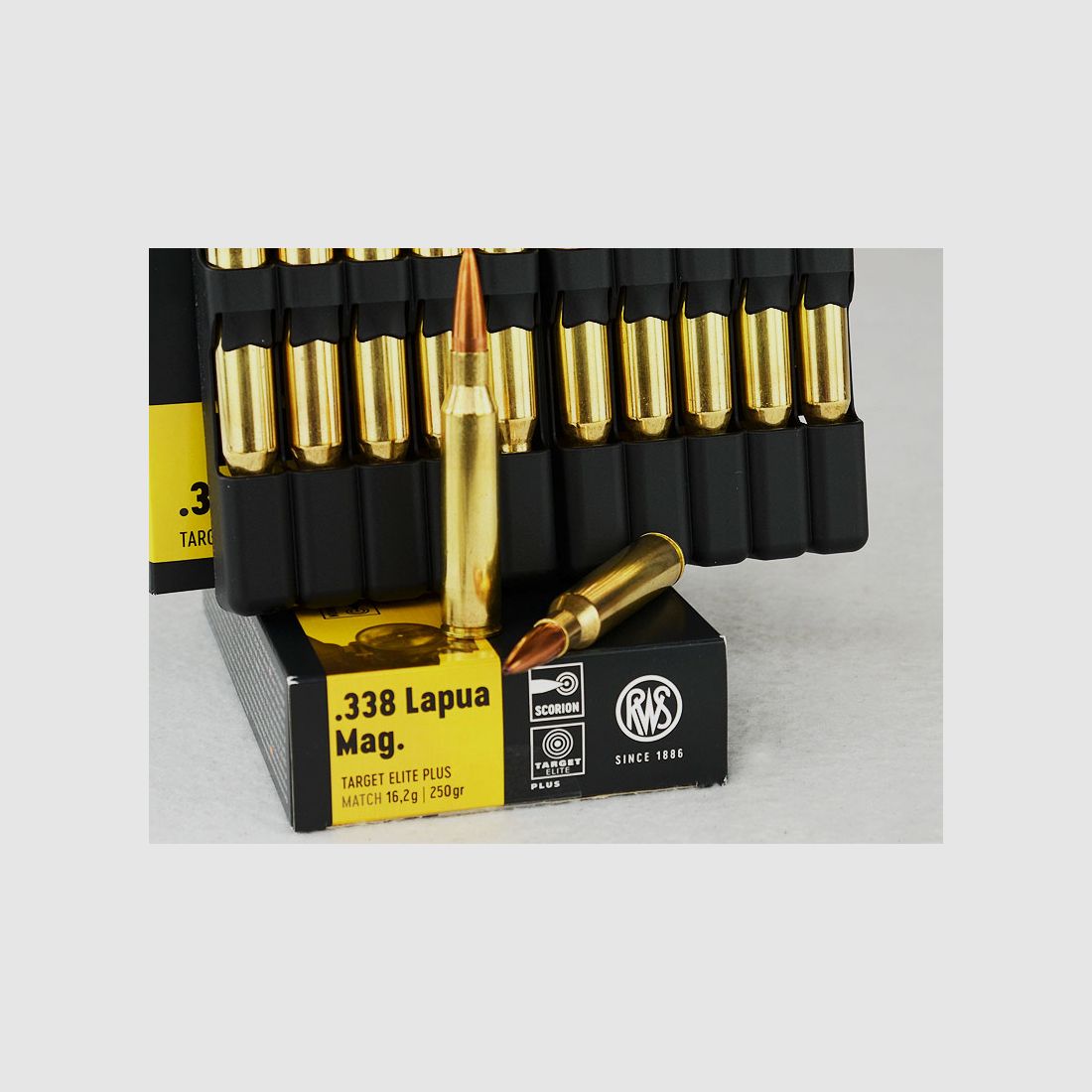 RWS Target Elite Plus .338 Lapua Magnum, 250 grs 1 Packung (20 Schuss á 4,225 €*)