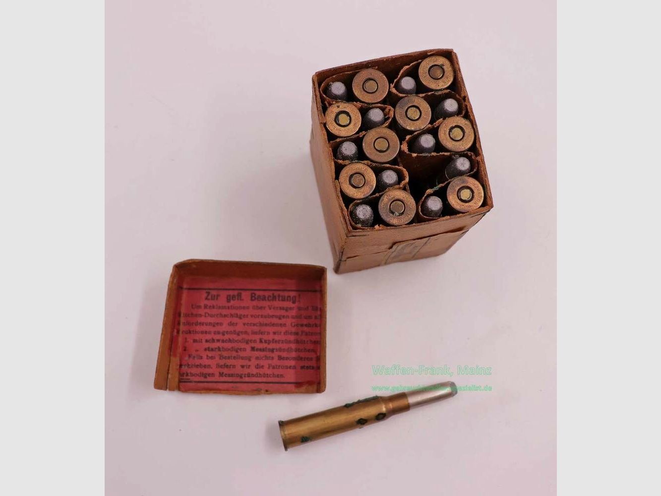 Rhein.-Westf.-Sprengstoff-A.G. Büchsenpatronen 8x57 I