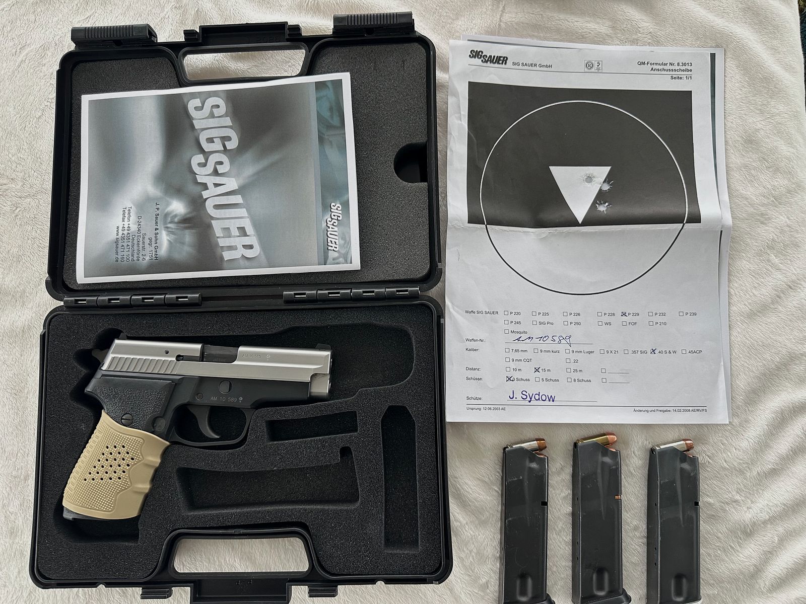 Sig Sauer P 229 P229 Duotone Silber/Schwarz in .40 S&W - NEUWERTIG