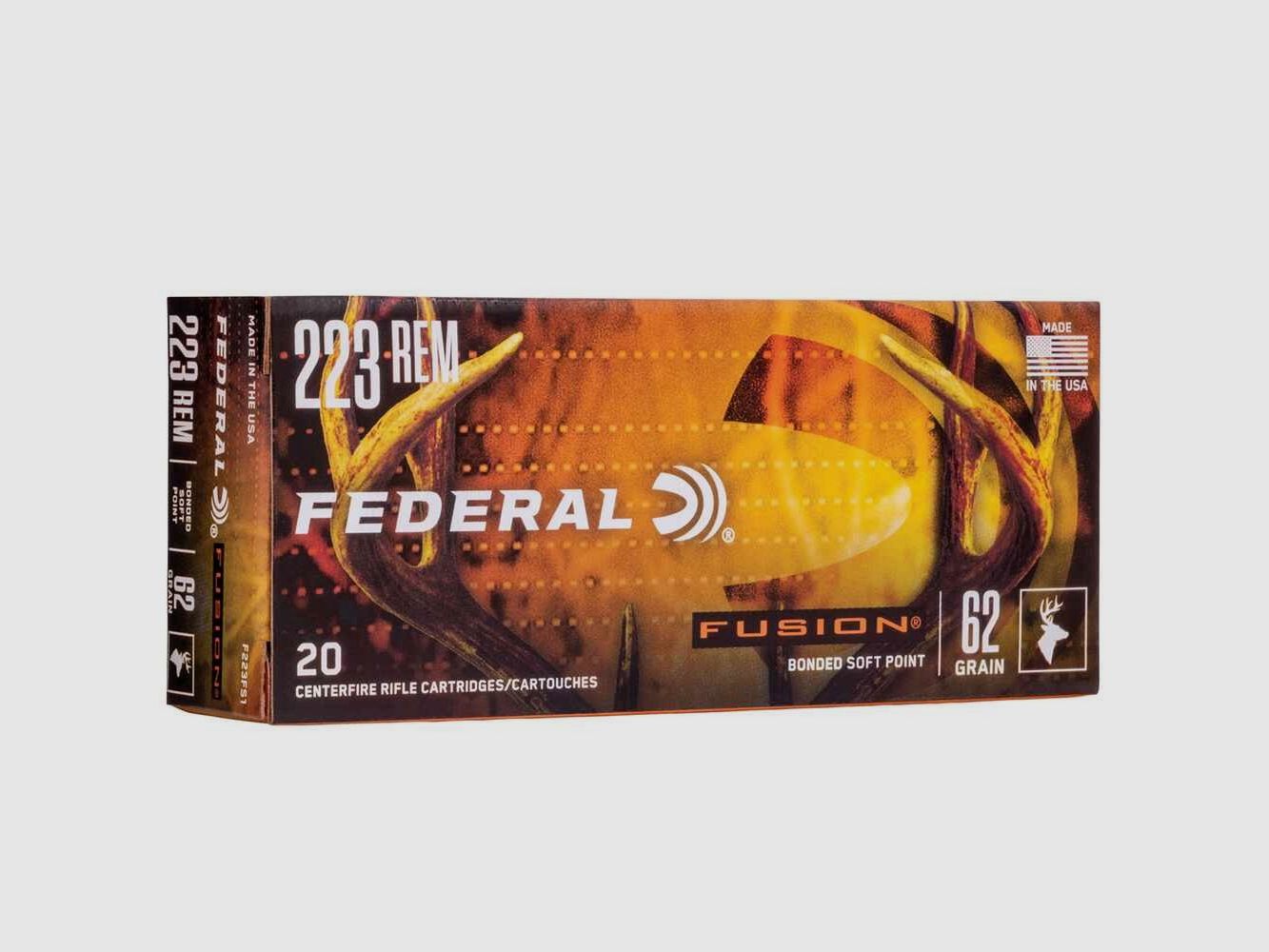 .223 Rem. Fusion 4.0g/62grs. Federal Ammunition