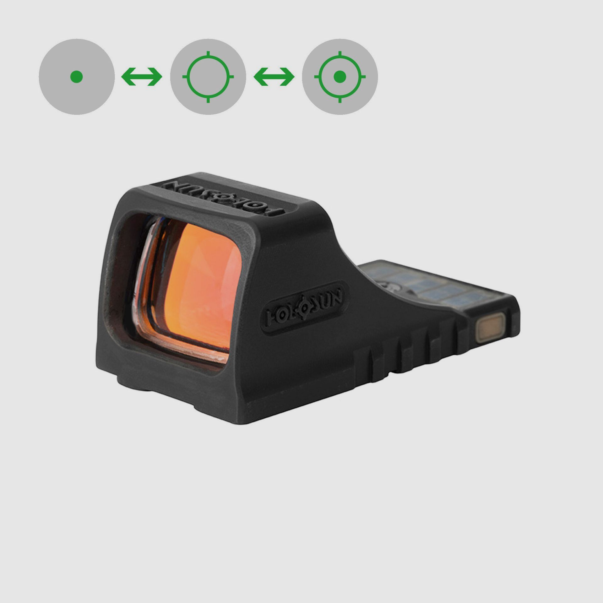 Holosun – SCS Solar Green Circle Dot Sight MOS / black, Bild 1 von 13