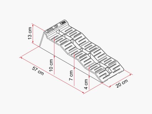 Auffahrkeil Level Up 2er-Set