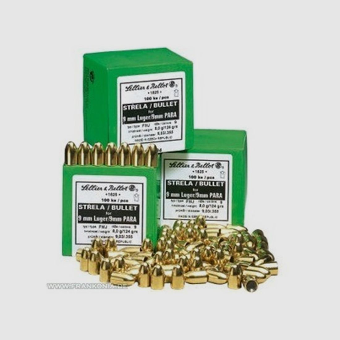 Projectiles Sellier & Bellot 6,5 FMJ 140 Gr.