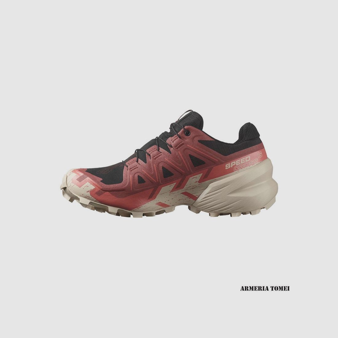 SALOMON – DAMEN – SPEEDCROSS 6 GTX W Schwarz / Rindsleder / Verblasstes Rosa, Bild 5 von 6