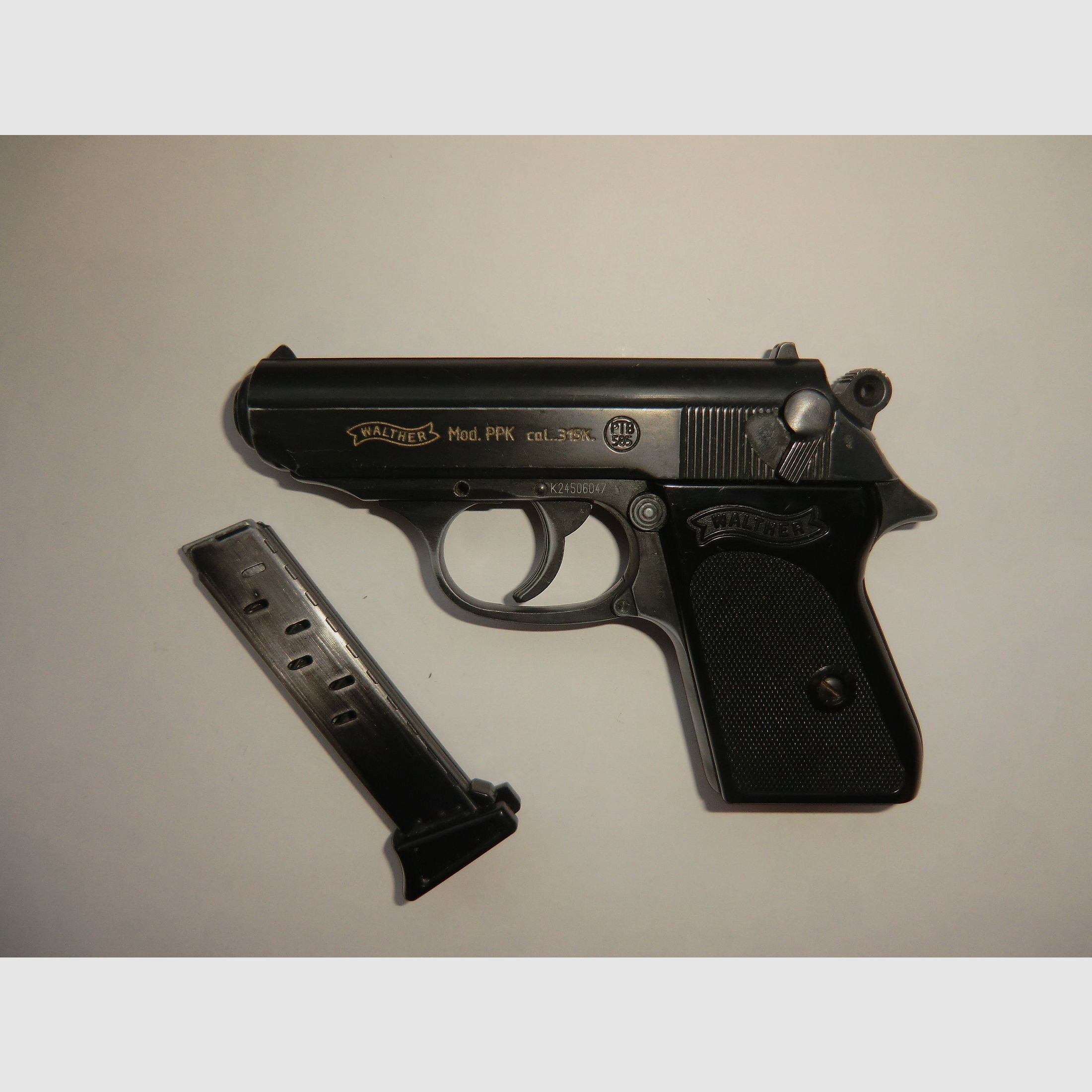 Walther Mod. PPK cal. 315K. PTB 585, Beschuss: AC 1977