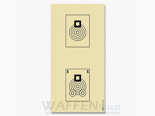 Benchrest Scheibe 100 Meter 20,2 x 40,4cm 100 St.