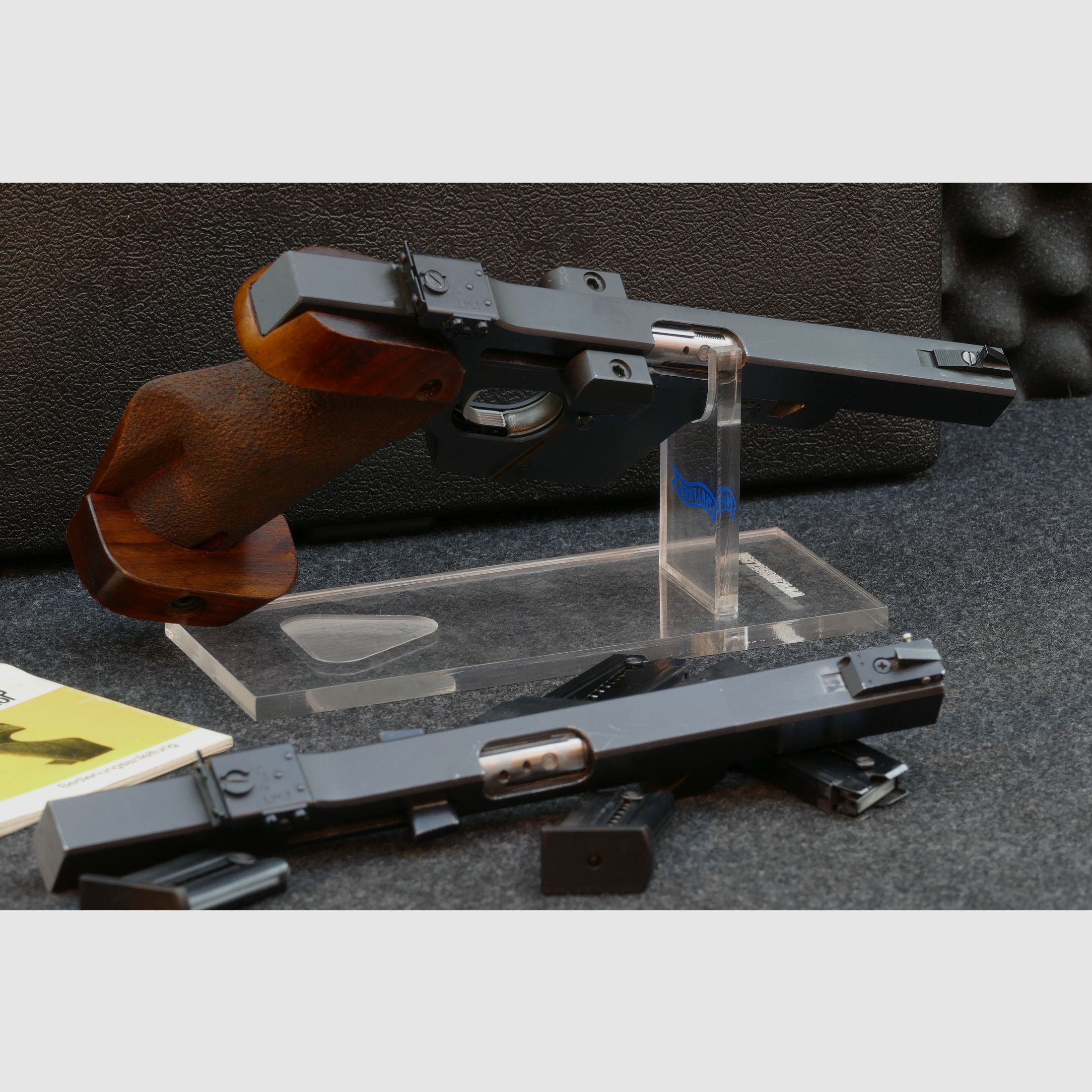 Walther GSP – ( .32 S&W Long / verwisselbaar kaliber .22 LR ), Compleetset, Koffer, Wisselsysteem - Service uitgevoerd