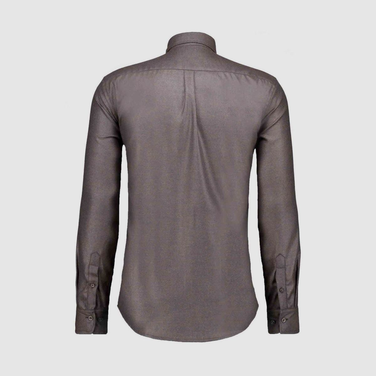 RAGMAN Camisa Uni Ceramica, Cuello Button-down Marrón Oscuro