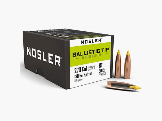 OGIVA NOSLER 270 CAL. 277″ 130GR BALISTIC TIP