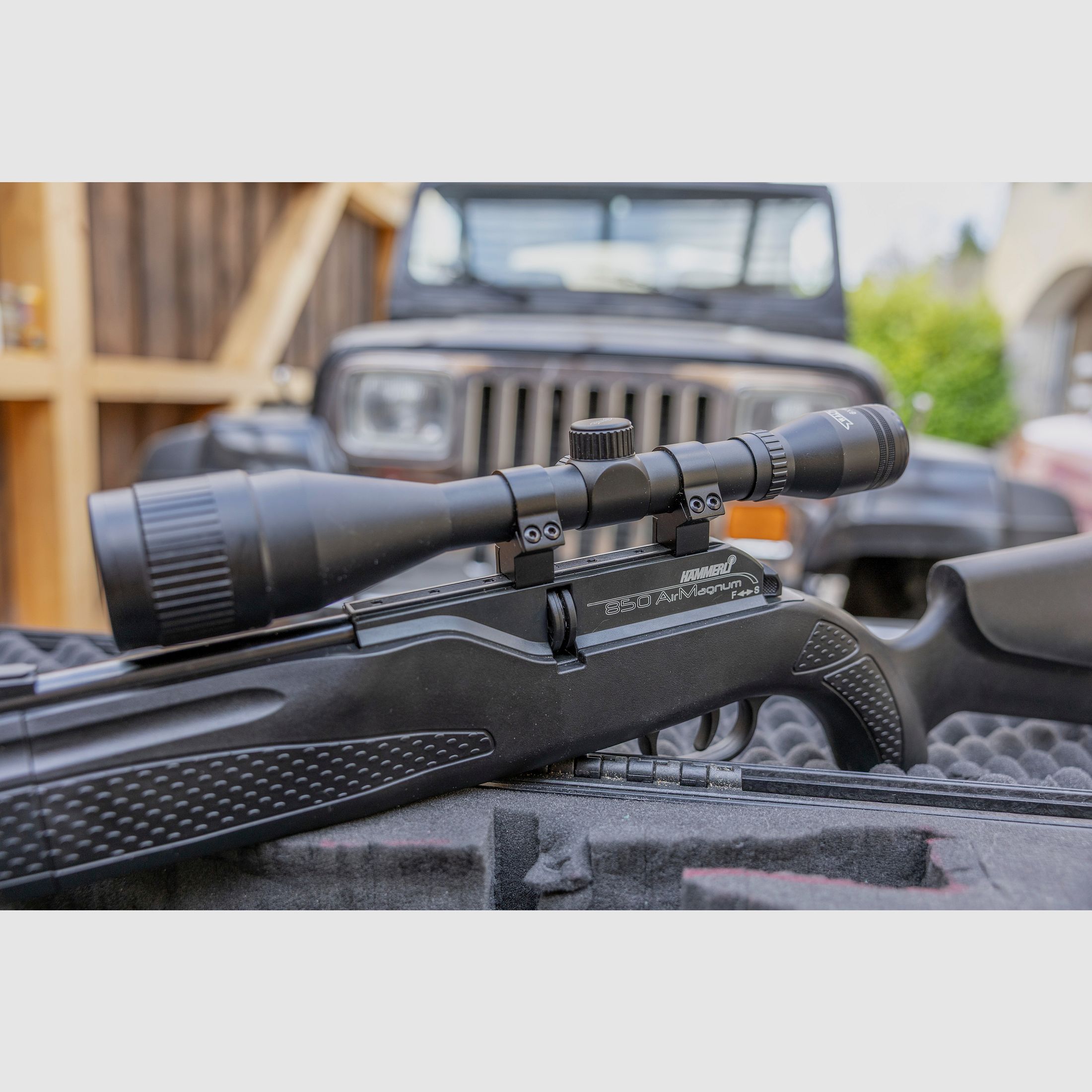 CO2 air rifle Hämmerli 850 AirMagnum with Walther 6x42 and gun case