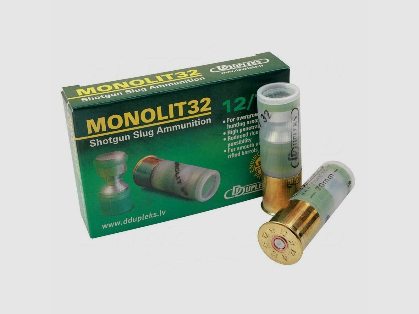 DDupleks cartuchos de caza para escopeta DDupleks Monolit 32 12/70 32g